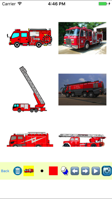 Trace Draw & Paint Fire Trucks screenshot 3