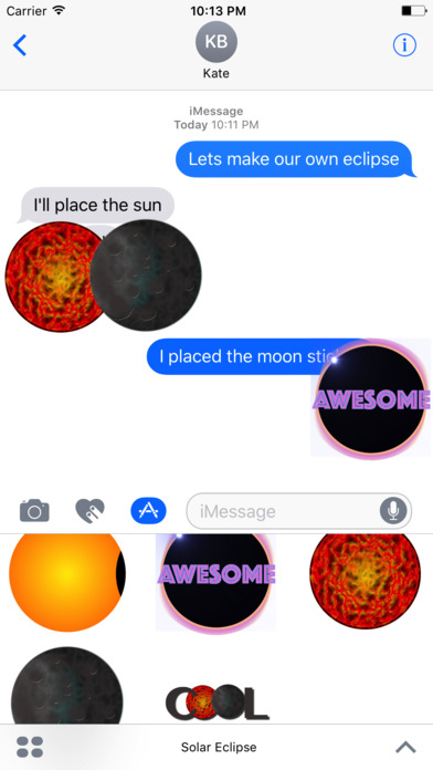 Solar Eclipse Stickers screenshot 2