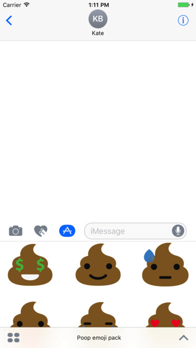 Poop emoji stickers for phone screenshot 3