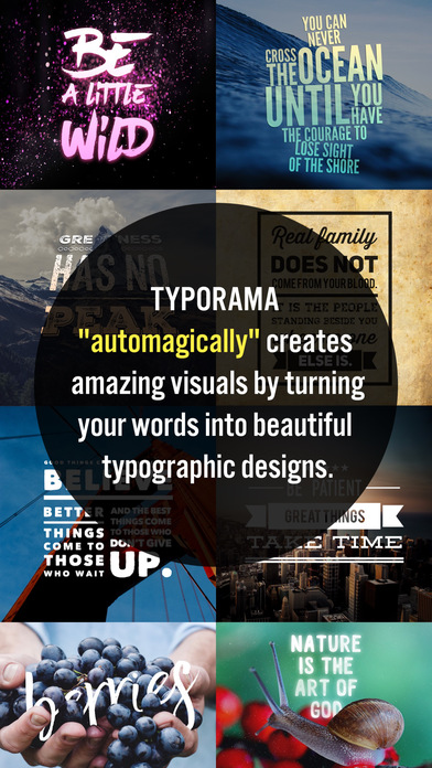 Screenshots of Typorama - Text on Photo Editor, Typography Maker for iPhone