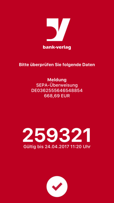 Bank-Verlag appTan screenshot 2