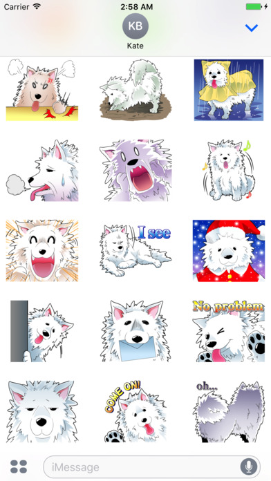Samoyed The Dog Stickers screenshot 3