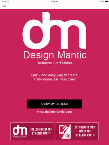 Free Business Card Maker - Design Mantic Business