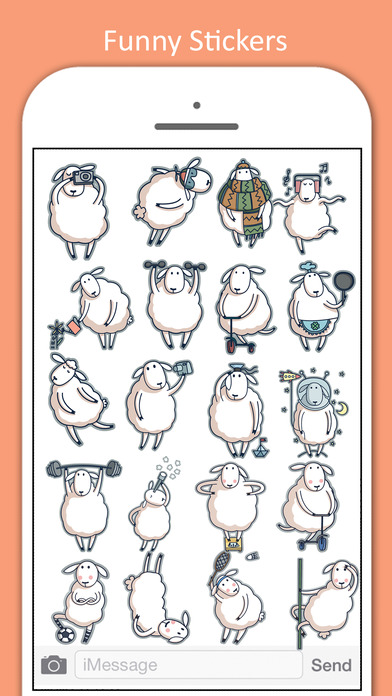 Sheep Love Stickers screenshot 2