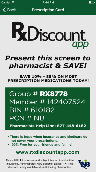 Prescription Rx Discount Card screenshot 2