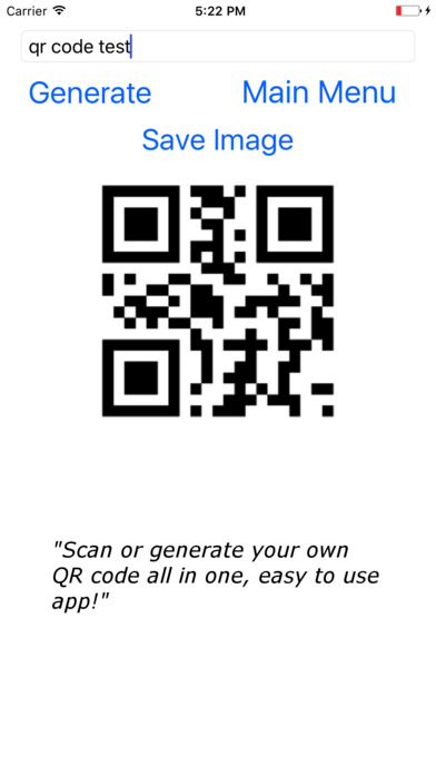 QR Code Reader & Generator for iPhone screenshot 2