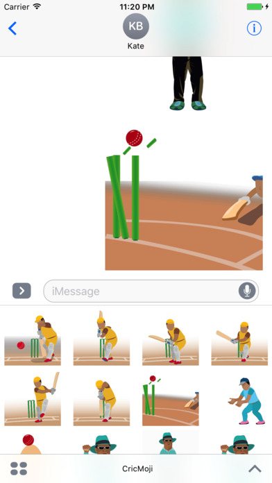 CricMoji - Cricket Emoji Stickers & Animations screenshot 3