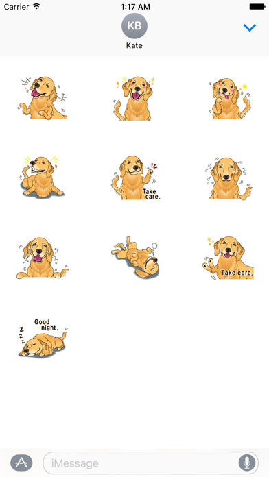 Storm The Brave Golden Retriever Dog Sticker screenshot 3