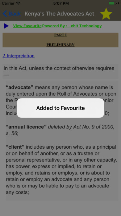 Kenya's The Advocates Act screenshot 3