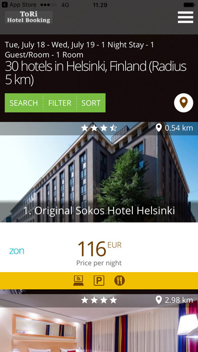 ToRi Hotel Booking Mobile Application screenshot 2