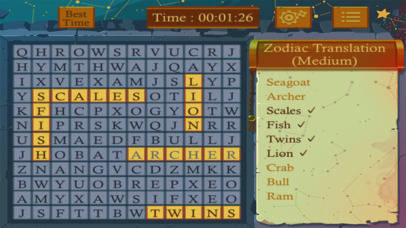Astrology Word Finder screenshot 2