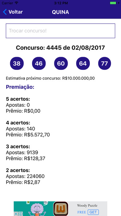 Loterias Brasileiras screenshot 2