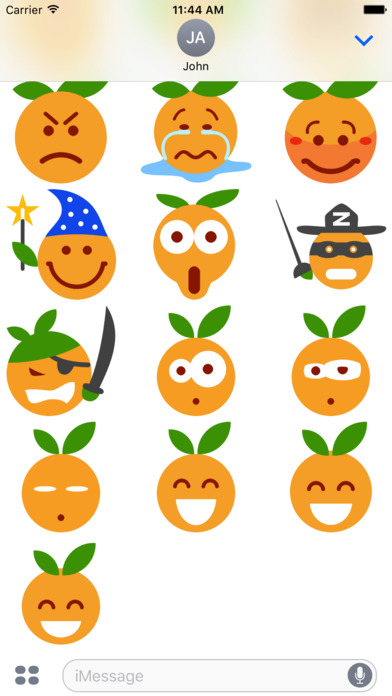 Funny Smiley Peach Stickers screenshot 3