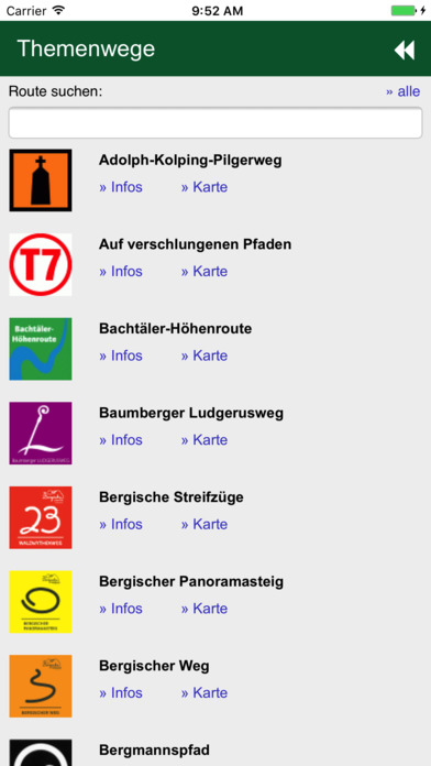Wanderroutenplaner NRW mobil screenshot 4