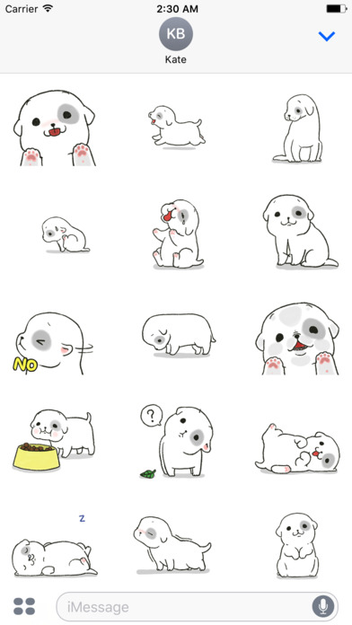Animated Emoji, Pup Dog Stickers screenshot 2