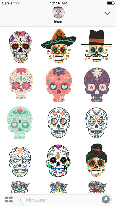 Dias de los Muertos - Colorful Sugar Skulls screenshot 3