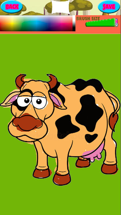 Coloring Book Cow Farm Paint Games screenshot 3