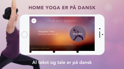 Home Yoga - for begyndere og øvede - dansk screenshot 3