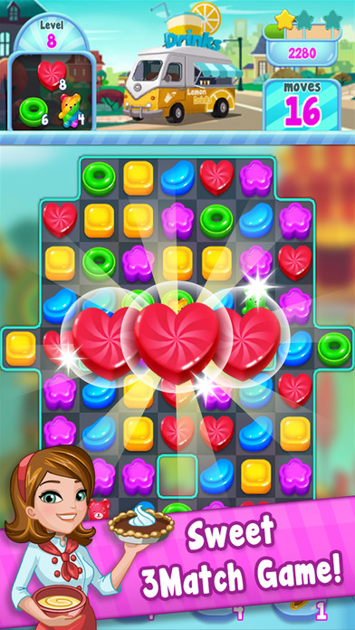 Food Crush:sweet puzzle screenshot 2