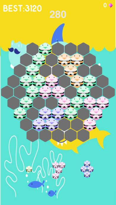 六边形消除-消除方块格子游戏 screenshot 3