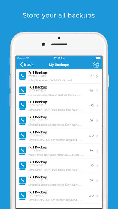 Contacts Backup - Transfer, Sync, Clean and Export screenshot 3