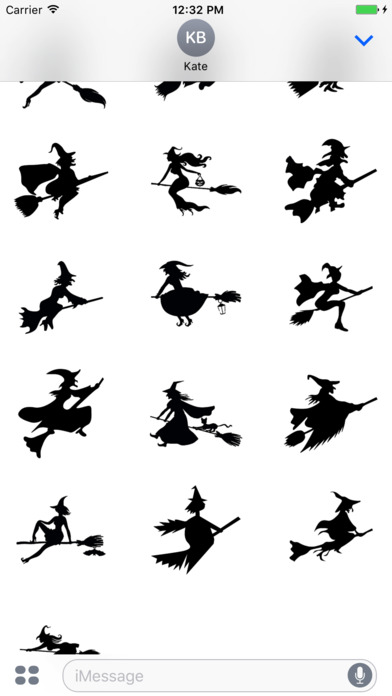 Witch on a broomstick stickers screenshot 2