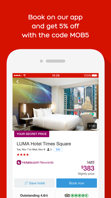 Last minute hotel deals nyc app