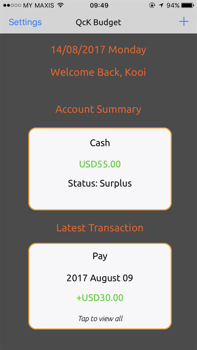 QcK Budget: Simple Money Manager screenshot 3