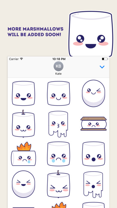 Marshmallow Kawaii Emoji screenshot 2