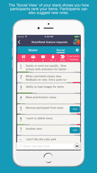 StackRank Pro - Product Backlog Manager for Scrum screenshot 4