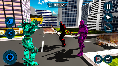 Super Hero Robot War Tank Battle screenshot 2
