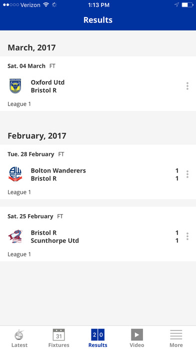 Bristol Rovers Official App screenshot 3