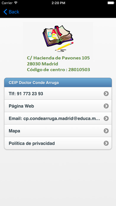CEIP Doctor Conde Arruga screenshot 2
