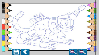 Dino Robot Coloring Book screenshot 2