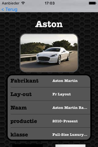 Best Cars - Aston Martin Rapide Edition Photos and Video Galleries FREE screenshot 2