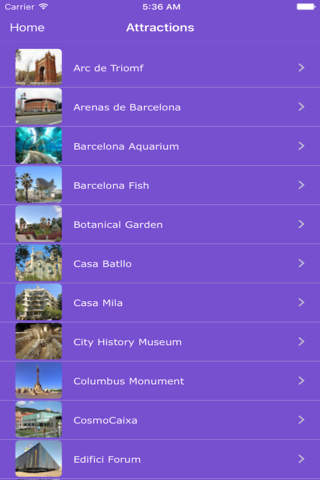 Barcelona - holiday offline travel map screenshot 2