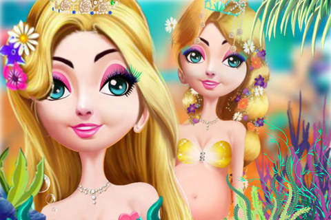 Makeup Christmas Mermaid Fairy - Beauty Dressup Salon/Pregnancy Mommy Sugary Castle screenshot 3