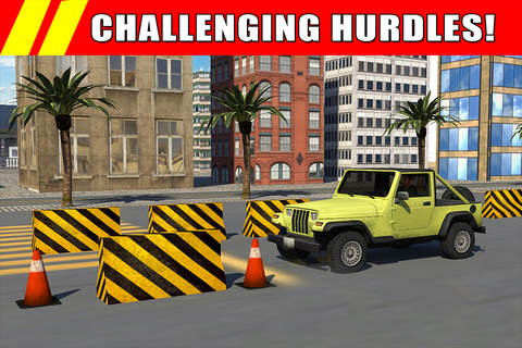 Jeep Drive Rally Traffic Parking Simulator - Real car Driving Test Racing Game PRO screenshot 3