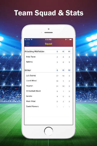 Live Scores & News for FC Barcelona App screenshot 3