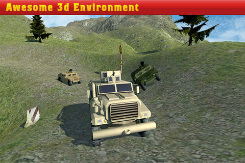 Off Road Army Jeep Race Pro screenshot 2