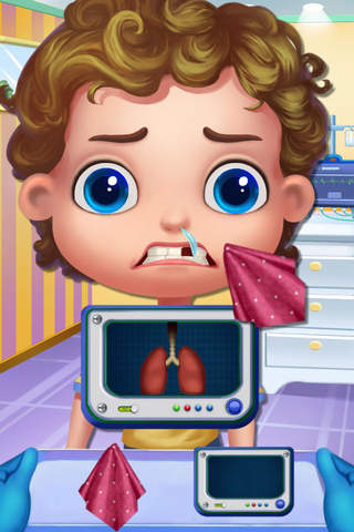 Cartoon Baby's Lungs Cure screenshot 2
