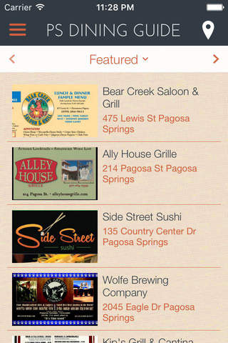 Pagosa Springs Dining Guide screenshot 3