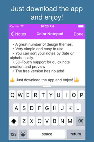 Notepad with Colors screenshot 3