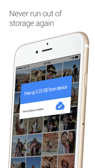 Screenshots of Google Photos for iPhone