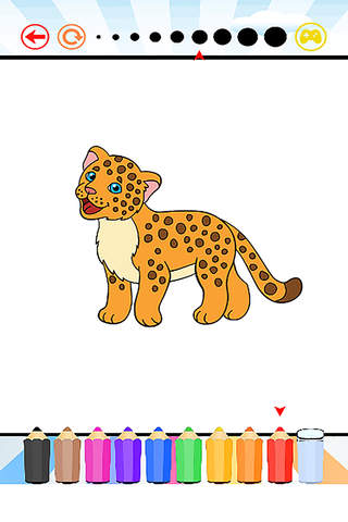 Zoo Animals Coloring Book For Kids & Toddlers Free HD screenshot 3