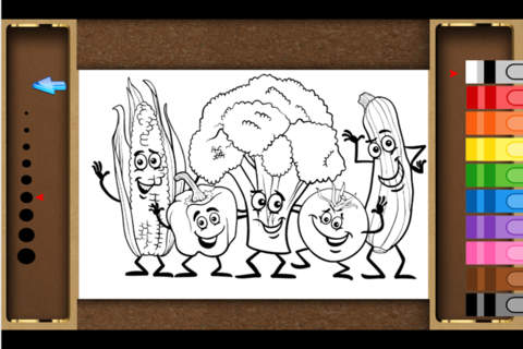 game learning vegetable : drawing games for kids screenshot 2
