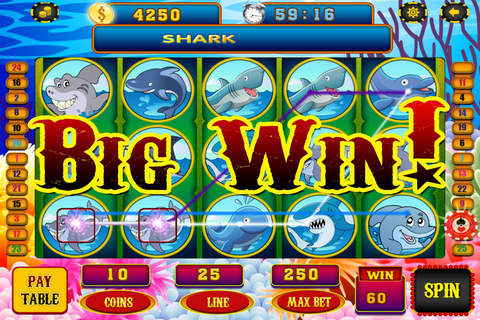 Super Hungry Tiger Shark Slots Pro Way to Play Grand Casino and More screenshot 2