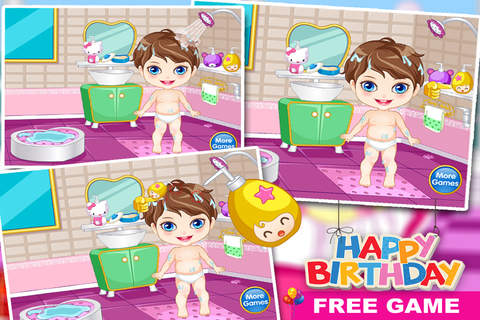Baby Birthday : Bath, Spa, Makeover & Dressup Salon screenshot 2