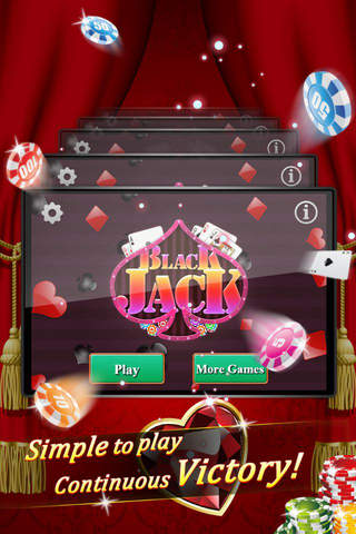 Blackjack 21 - Strategy Card Games Free screenshot 2