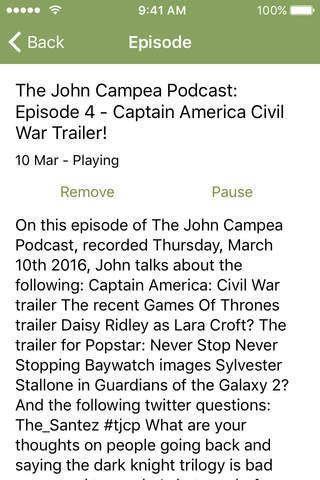 Just1Cast – “The John Campea Podcast” Edition screenshot 3
